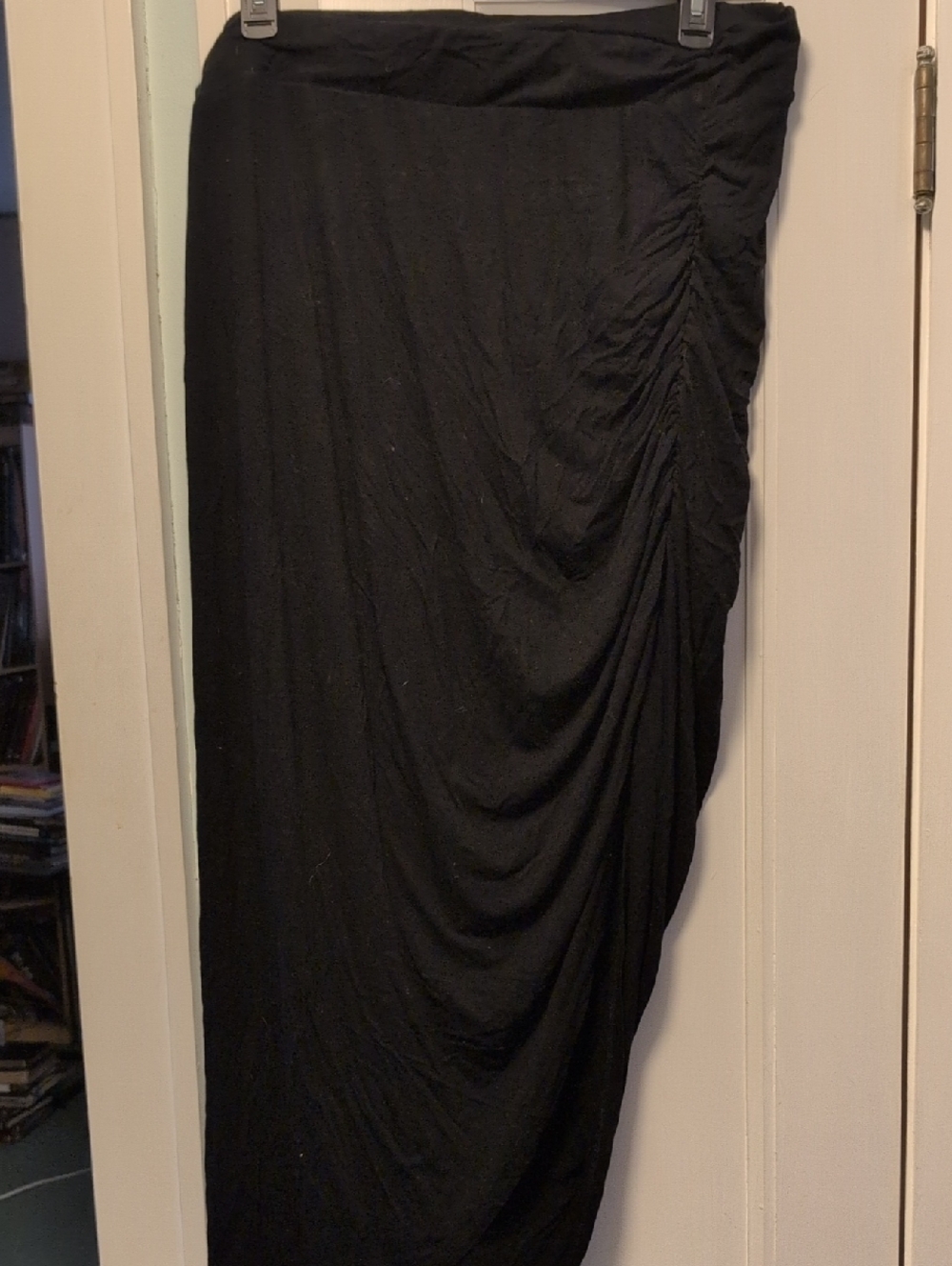 torrid Black Ruched Maxi Skirt